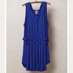 Anthropologie One September Blue Weave Top